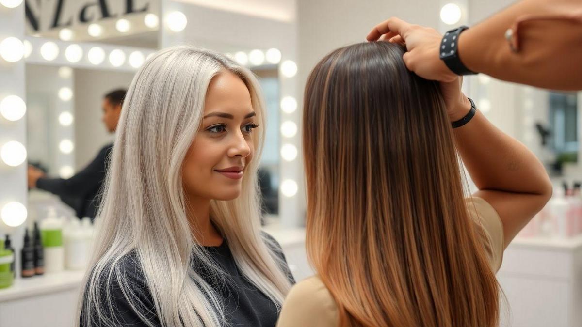 Balayage em cabelos brancos: o que você precisa saber