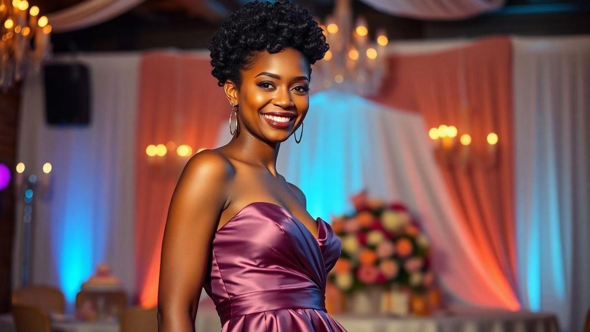Tranças afro modernas para eventos